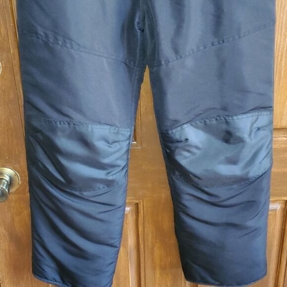 Energy Zone Black Insulated Reinforced Knee Sz XL (14-16) Snowpants with Pockets - Picture 3 of 9